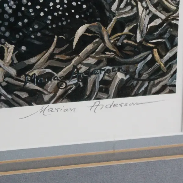 Voice of the Lakes by Marian Anderson Print Matted and Framed Signed