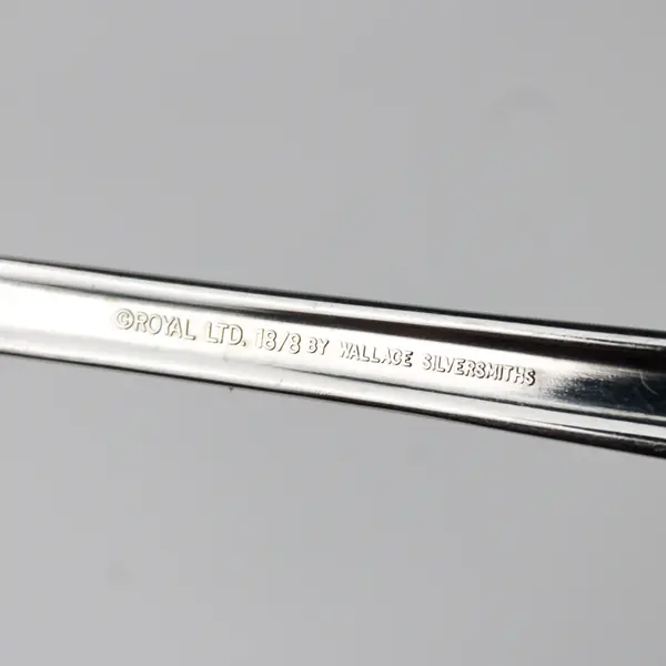 Lot Of 3 Wallace Silver WAS64 (Stainless) Flatware Serving Fork, Salad & Spoon