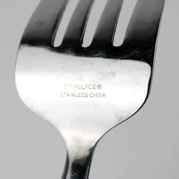 Lot Of 2 Wallace Silver WAS205 (Stainless) Flatware Serving Forks 8.75" Long