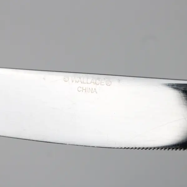 Lot Of 5 Wallace Silver WAS205 (Stainless) Flatware Dinner Knives 9.75" Long