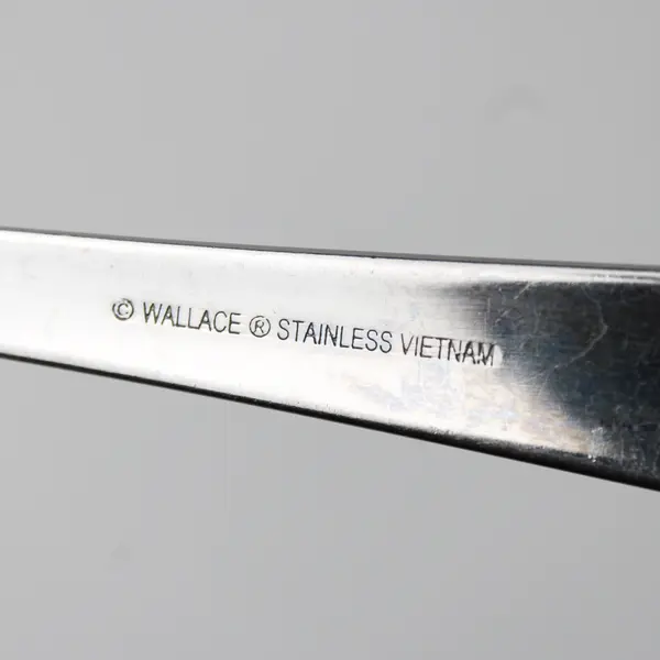 Lot Of 3 Wallace Silver WAS223 (Stainless) Flatware Solid Serving Spoons 9.5"