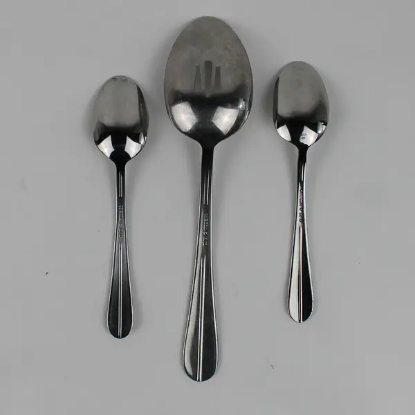 Lot Of 3 Oneida Silver Filament (Stainless) Flatware Serving Spoon & Teaspoons