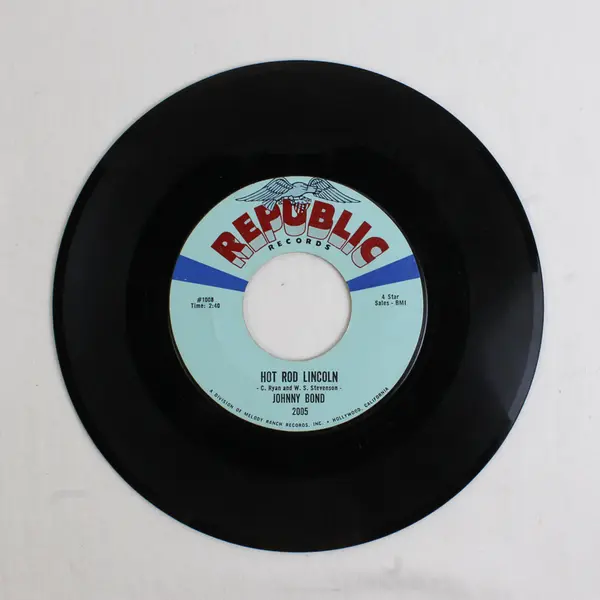 Johnny Bond Hot Rod Lincoln 1960 45 Vinyl