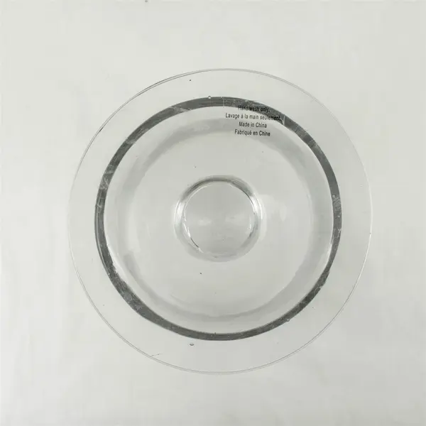 Clear Glass Pedestal Hurricane Vase Candle Holder 9.25 in