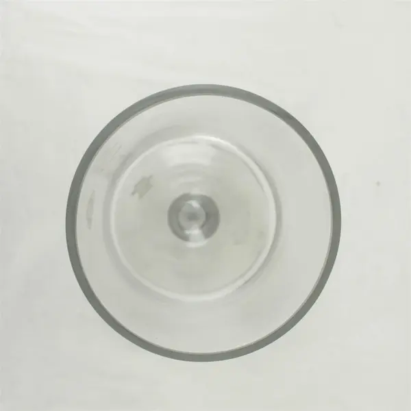 Clear Glass Pedestal Hurricane Vase Candle Holder 9.25 in