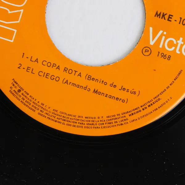 Jose Feliciano La Copa Rota Quédate Con Tu Dinero 7" 45 RPM Vinyl RCA Victor MK