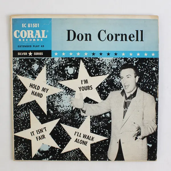 Don Cornell Coral EC-81501 7" 45 RPM EP Hold My Hand I'm Yours Vinyl