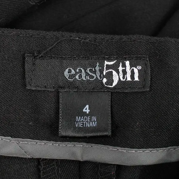 East 5th Embroidered Flowers Black Midi Skirt Women's Size 4