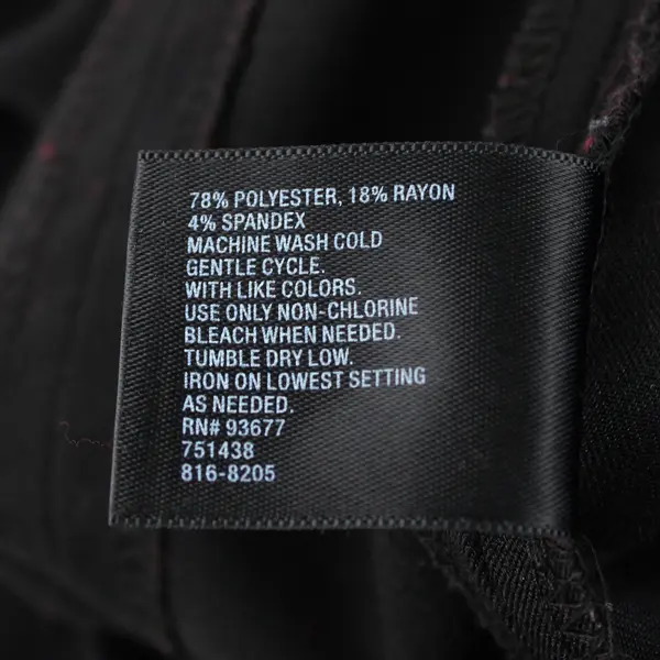 East 5th Embroidered Flowers Black Midi Skirt Women's Size 4