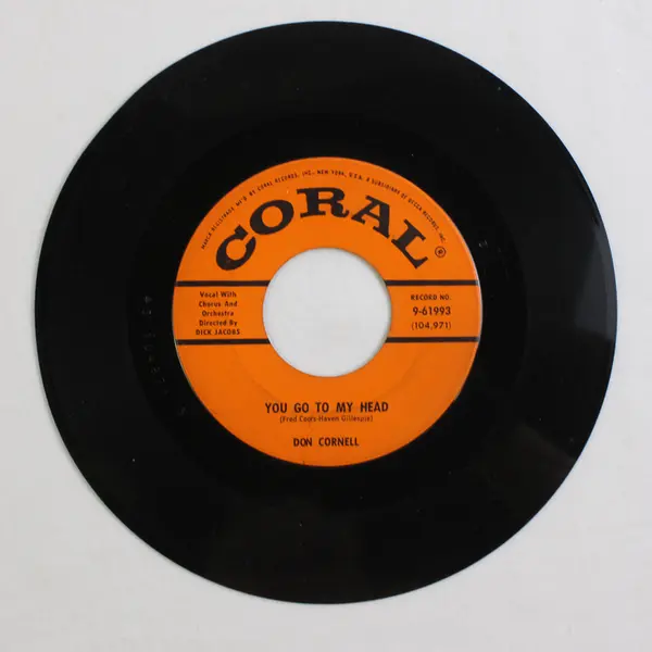Don Cornell Coral 9-61993 You Go To My Head / Village In Capri- 45