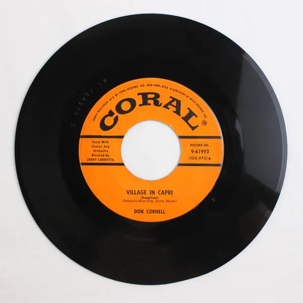 Don Cornell Coral 9-61993 You Go To My Head / Village In Capri- 45