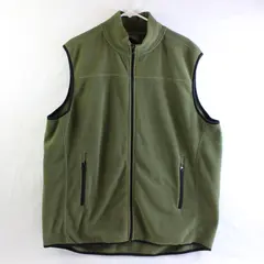 Great Northwest Olive Green Fleece Zip-Up Vest Men's XL