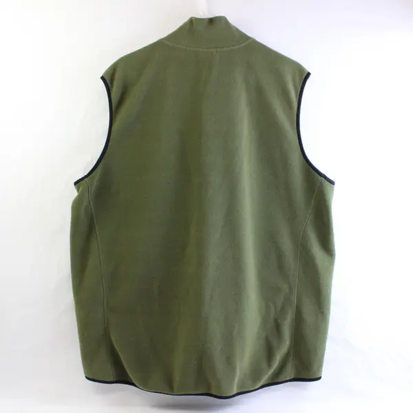 Great Northwest Olive Green Fleece Zip-Up Vest Men's XL