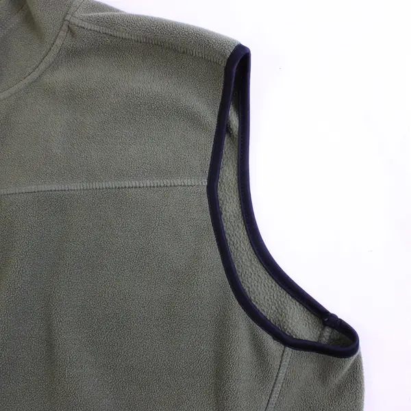 Great Northwest Olive Green Fleece Zip-Up Vest Men's XL