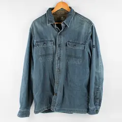 Timberland Earthkeepers Denim Long-Sleeve Button-Up Men's Medium FLAWED