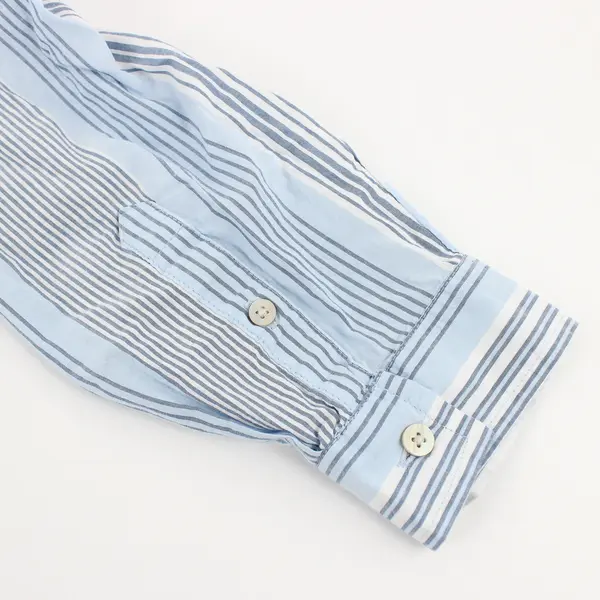 Time And Tru Blue and White Striped Button-Up Shirt Dress XL 16-18