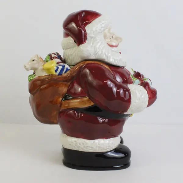 American Atelier Santa 5052 Christmas Holiday Ceramic Cookie Candy Jar