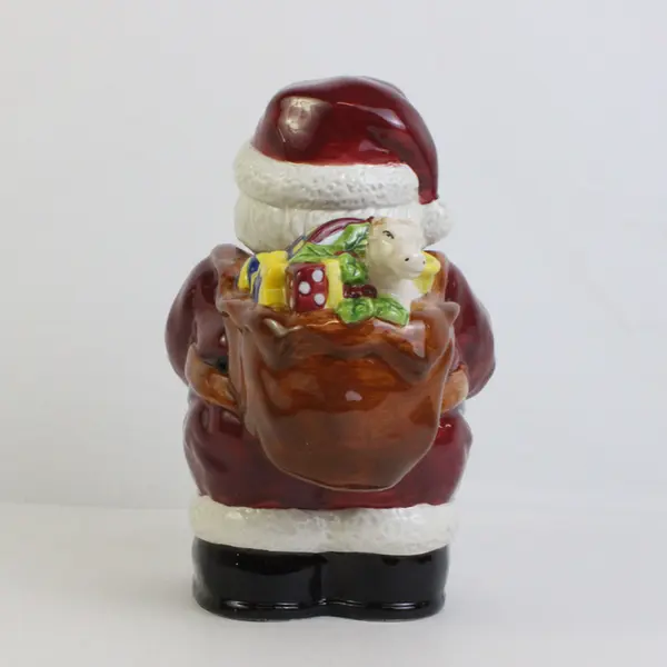 American Atelier Santa 5052 Christmas Holiday Ceramic Cookie Candy Jar