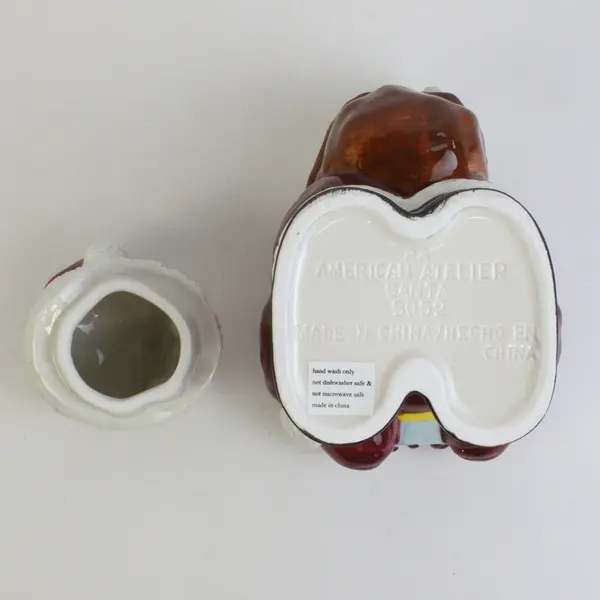 American Atelier Santa 5052 Christmas Holiday Ceramic Cookie Candy Jar