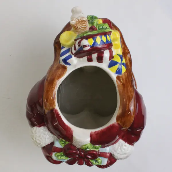 American Atelier Santa 5052 Christmas Holiday Ceramic Cookie Candy Jar