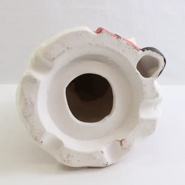 Hand-Painted Ceramic Santa Figurine 10" Christmas Holiday Decor