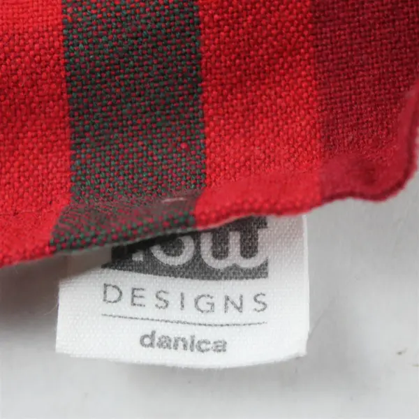 Set of 4 Now Designs Red Green White Plaid Cotton Blend Cloth Napkins Christmas