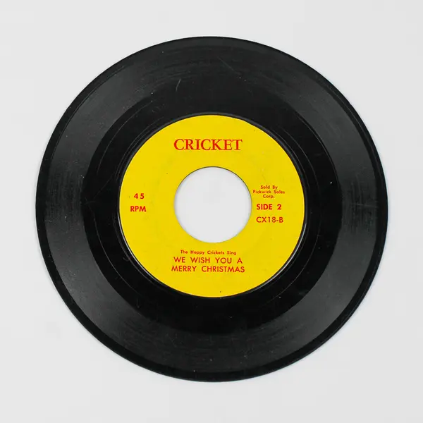 HAPPY CRICKETS 45 rpm record THE CHIPMUNK SONG
