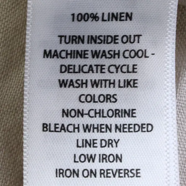 Tahari Beige Linen Long-Sleeve Button-Up Blouse Women's Large