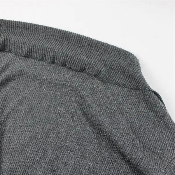 We The Free by Free People Gray Ribbed Long-Sleeve Sweater Women's S