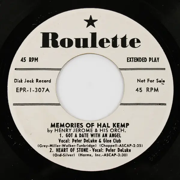  Memories Of Hal Kemp Lamplight Got A Date With An Angel Record 