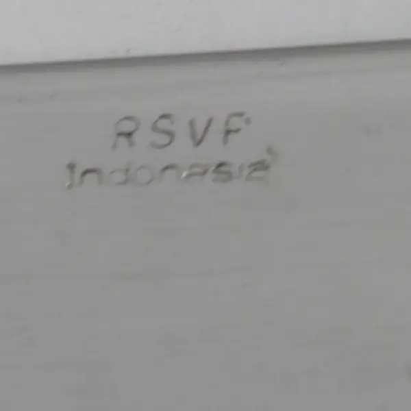 6 Solid Handle Dinner Knives Bradberry RSVP Glossy Stainless Steel Flatware