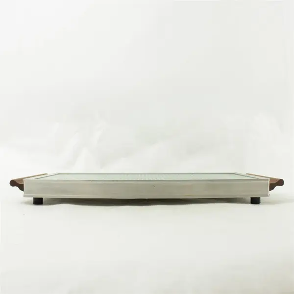 Salton HOTRAY Vintage Automatic Food Warmer Tray w/Wood Handles USA