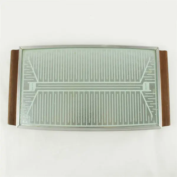 Salton HOTRAY Vintage Automatic Food Warmer Tray w/Wood Handles USA