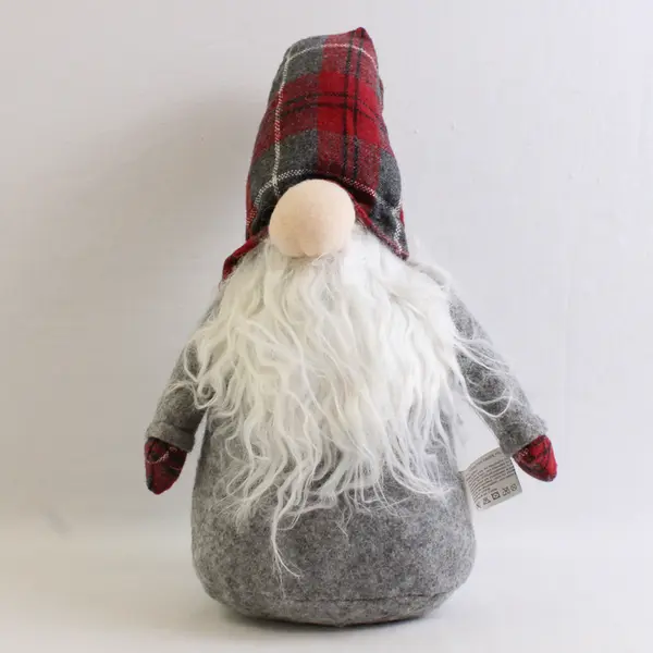 Balsam & Fir Weighted Gnome Plush Sitter 10.5" Seasonal Holiday Decor