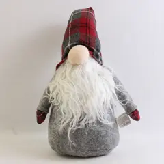 Balsam & Fir Weighted Gnome Plush Sitter 10.5" Seasonal Holiday Decor