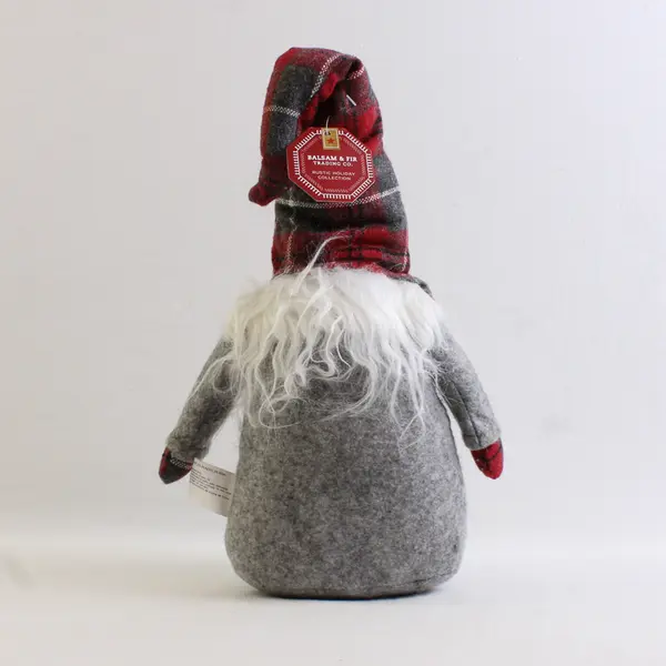 Balsam & Fir Weighted Gnome Plush Sitter 10.5" Seasonal Holiday Decor