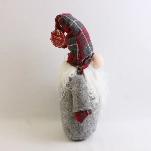 Balsam & Fir Weighted Gnome Plush Sitter 10.5" Seasonal Holiday Decor