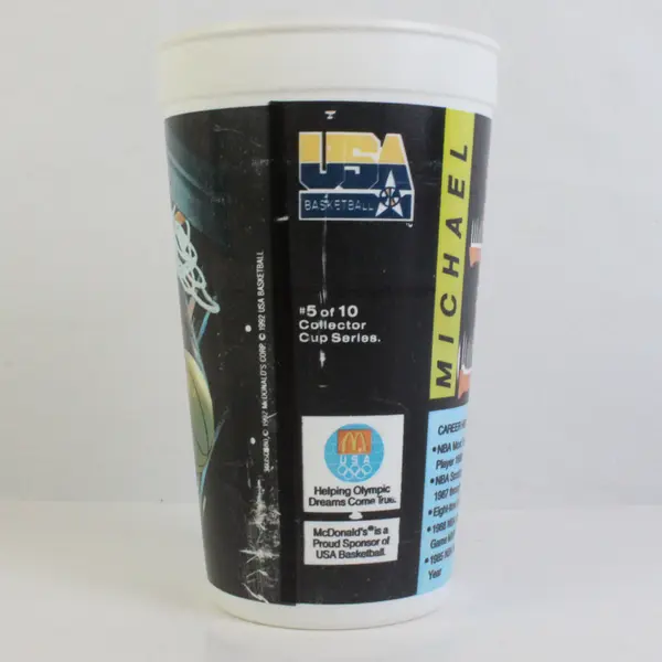 1992 USA Olympic Dream Team Michael Jordan McDonald's Collectible Cup