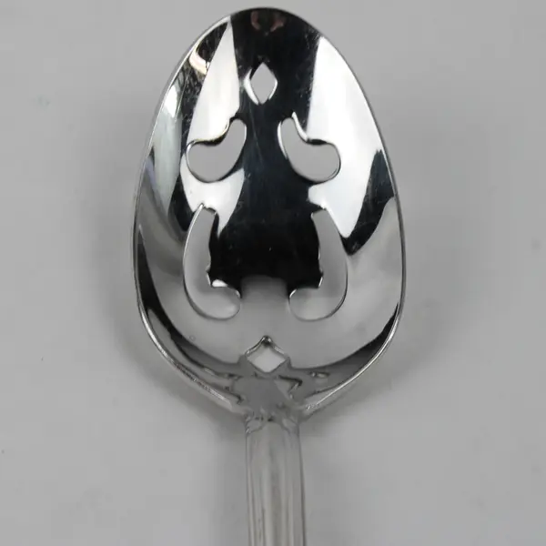 Lot of 3 RSVP Bradberry Serving Spoons Glossy Stainless Steel Flatware