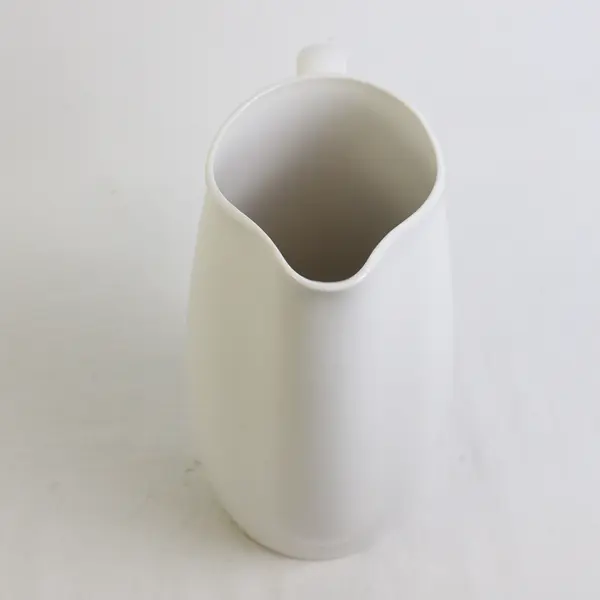 Franciscan Ware Whitestone Pattern White Ceramic Pitcher 8.25" Tall