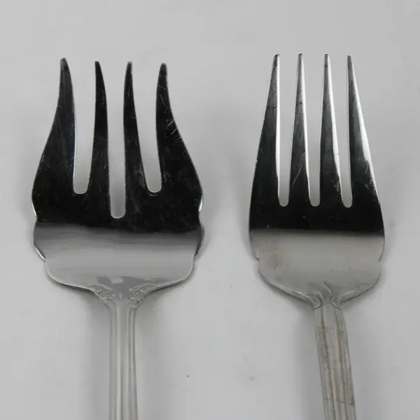 Lot of 3 RSVP RXV11 Stainless Steel 18/10 China Serving Fork 8.75"