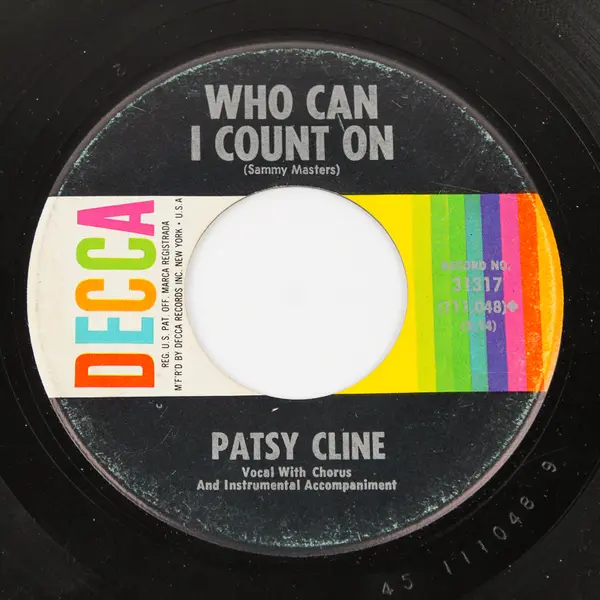 Patsy Cline Crazy / Who Can I Count On 7" Vinyl Single Decca