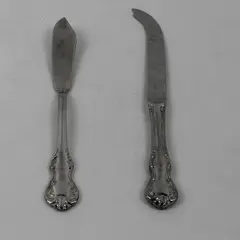 Lot of 2 RSVP Bradberry Cheese and Butter Knife Glossy Stainless Flatware