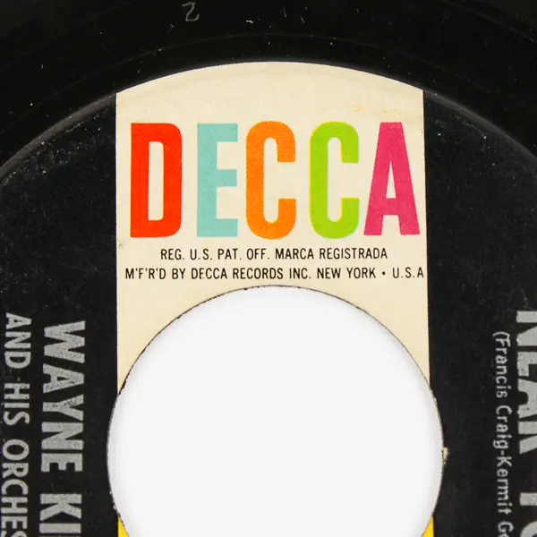 Wayne King - Near You / Dancing With Tears In My Eyes 45RPM DECCA 25590