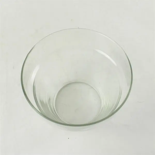 Clear Glass Votive Candle Holder / Small Flower Pot 5x4.5in
