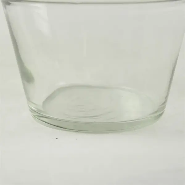 Clear Glass Votive Candle Holder / Small Flower Pot 5x4.5in