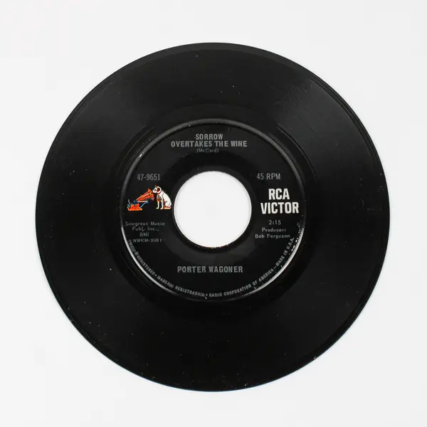 Porter Wagoner 45 RPM - Sorrow Overtakes the Wine (RCA Victor) 