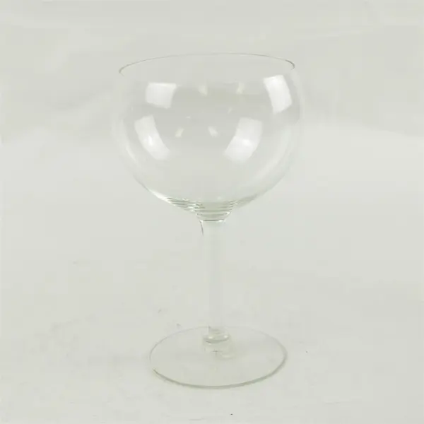 Red Wine Glass Clear Crystalline Stemmed Goblet 8in
