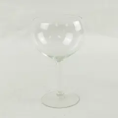 Red Wine Glass Clear Crystalline Stemmed Goblet 8in