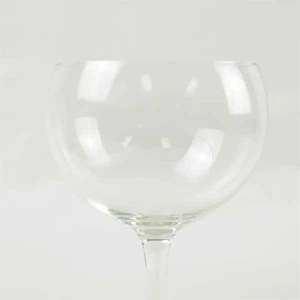 Red Wine Glass Clear Crystalline Stemmed Goblet 8in